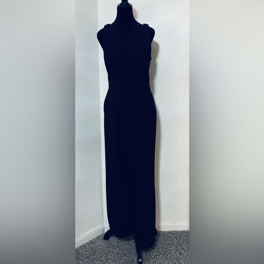 Elegant Crystal Sky black jumpsuit